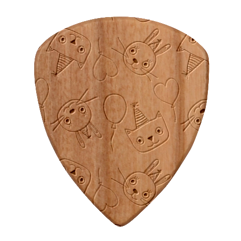 Birtay Cats Bunnies, Koteto Guitar Shape Wood Guitar Pick Holder Case And Picks Set from ArtsNow.com Pick