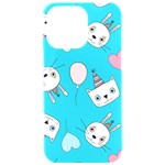 Birtay Cats Bunnies, Koteto iPhone 15 Pro Max Black UV Print PC Hardshell Case