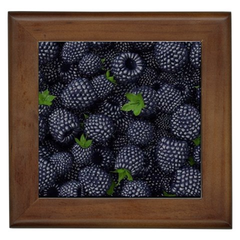 Blackberry Fruit, Fruit Framed Tile from ArtsNow.com Front