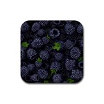 Blackberry Fruit, Fruit Rubber Coaster (Square)