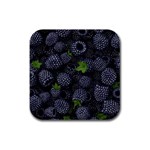 Blackberry Fruit, Fruit Rubber Square Coaster (4 pack)