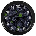 Blackberry Fruit, Fruit Wall Clock (Black)