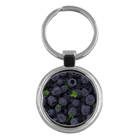 Blackberry Fruit, Fruit Key Chain (Round) from ArtsNow.com Front