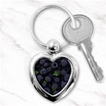 Blackberry Fruit, Fruit Key Chain (Heart)