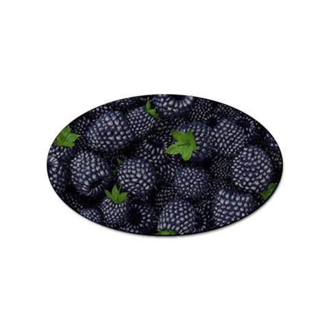 Blackberry Fruit, Fruit Sticker (Oval) from ArtsNow.com Front