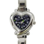 Blackberry Fruit, Fruit Heart Italian Charm Watch