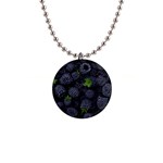 Blackberry Fruit, Fruit 1  Button Necklace