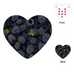 Blackberry Fruit, Fruit Playing Cards Single Design (Heart)