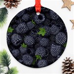 Blackberry Fruit, Fruit Round Ornament (Two Sides)