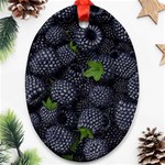 Blackberry Fruit, Fruit Oval Ornament (Two Sides)