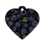 Blackberry Fruit, Fruit Dog Tag Heart (Two Sides)