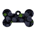 Blackberry Fruit, Fruit Dog Tag Bone (One Side)