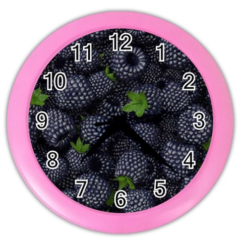 Blackberry Fruit, Fruit Color Wall Clock from ArtsNow.com Front