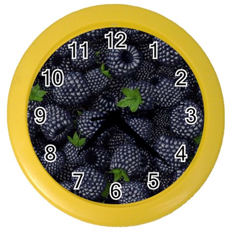 Blackberry Fruit, Fruit Color Wall Clock from ArtsNow.com Front