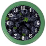 Blackberry Fruit, Fruit Color Wall Clock