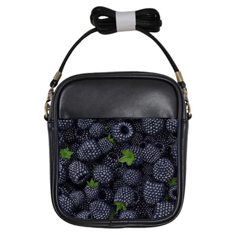 Blackberry Fruit, Fruit Girls Sling Bag from ArtsNow.com Front