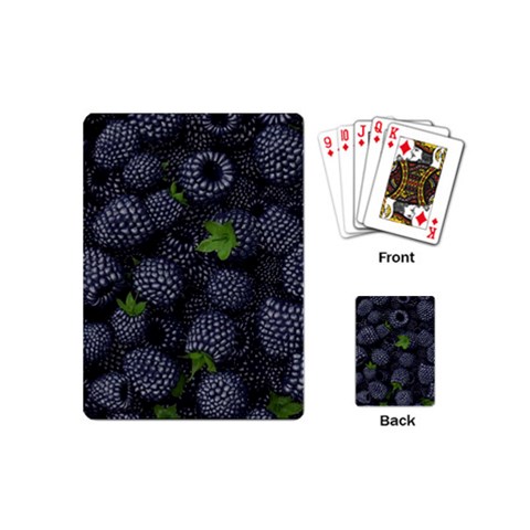 Blackberry Fruit, Fruit Playing Cards Single Design (Mini) from ArtsNow.com Back