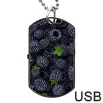 Blackberry Fruit, Fruit Dog Tag USB Flash (One Side)