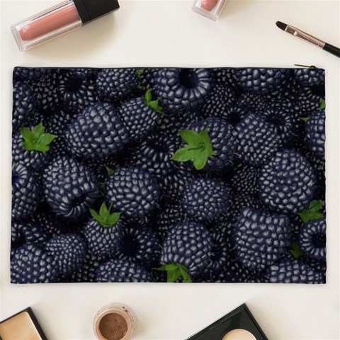 Blackberry Fruit, Fruit Cosmetic Bag (XXL) from ArtsNow.com Back