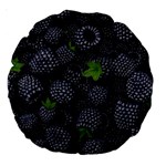 Blackberry Fruit, Fruit Large 18  Premium Round Cushions