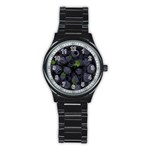 Blackberry Fruit, Fruit Stainless Steel Round Watch