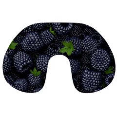 Blackberry Fruit, Fruit Travel Neck Pillow from ArtsNow.com Front