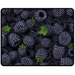 Blackberry Fruit, Fruit Two Sides Fleece Blanket (Medium) from ArtsNow.com 58.8 x47.4  Blanket Front