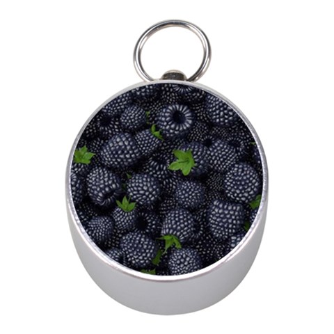 Blackberry Fruit, Fruit Mini Silver Compasses from ArtsNow.com Front