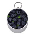 Blackberry Fruit, Fruit Mini Silver Compasses