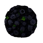 Blackberry Fruit, Fruit Standard 15  Premium Flano Round Cushions