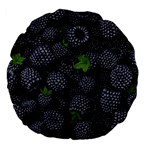 Blackberry Fruit, Fruit Large 18  Premium Flano Round Cushions