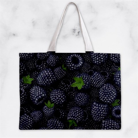 Blackberry Fruit, Fruit Zipper Mini Tote Bag from ArtsNow.com Back