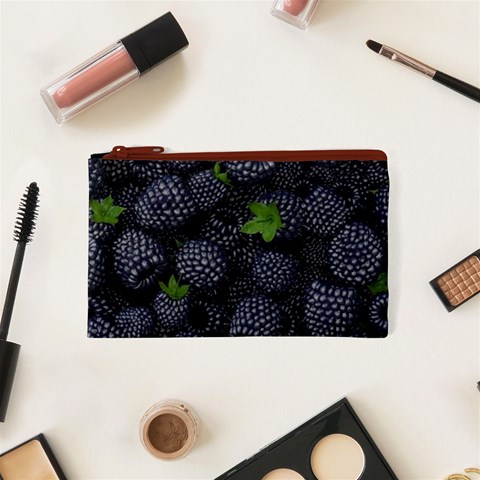 Blackberry Fruit, Fruit Cosmetic Bag (XS) from ArtsNow.com Front