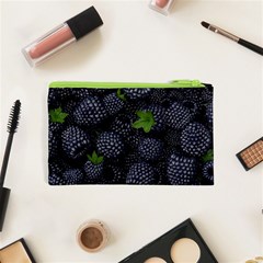 Blackberry Fruit, Fruit Cosmetic Bag (XS) from ArtsNow.com Back