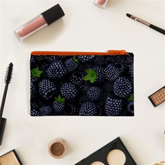 Blackberry Fruit, Fruit Cosmetic Bag (XS) from ArtsNow.com Back