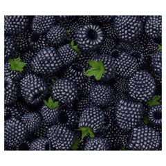 Blackberry Fruit, Fruit Zipper Large Tote Bag from ArtsNow.com Back