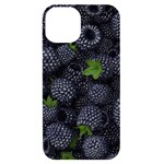 Blackberry Fruit, Fruit iPhone 14 Black UV Print Case