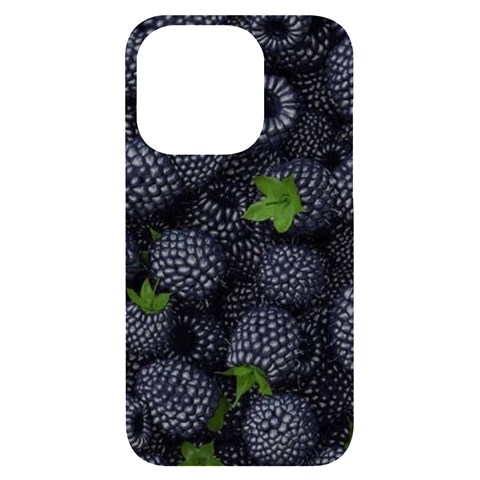 Blackberry Fruit, Fruit iPhone 14 Pro Black UV Print Case from ArtsNow.com Front