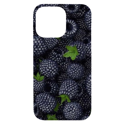 Blackberry Fruit, Fruit iPhone 14 Pro Max Black UV Print Case from ArtsNow.com Front