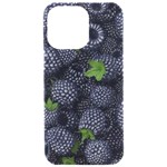 Blackberry Fruit, Fruit iPhone 15 Pro Max Black UV Print PC Hardshell Case