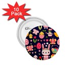 Bunny - Easter Pattern 1.75  Buttons (10 pack)