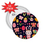 Bunny - Easter Pattern 2.25  Buttons (10 pack) 