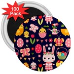 Bunny - Easter Pattern 3  Magnets (100 pack)