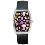 Bunny - Easter Pattern Barrel Style Metal Watch