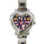 Bunny - Easter Pattern Heart Italian Charm Watch