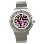 Bunny - Easter Pattern Stainless Steel Watch