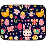 Bunny - Easter Pattern Fleece Blanket (Mini)