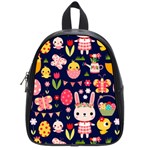 Bunny - Easter Pattern School Bag (Small)