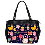 Bunny - Easter Pattern Oversize Office Handbag (2 Sides)