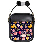 Bunny - Easter Pattern Girls Sling Bag